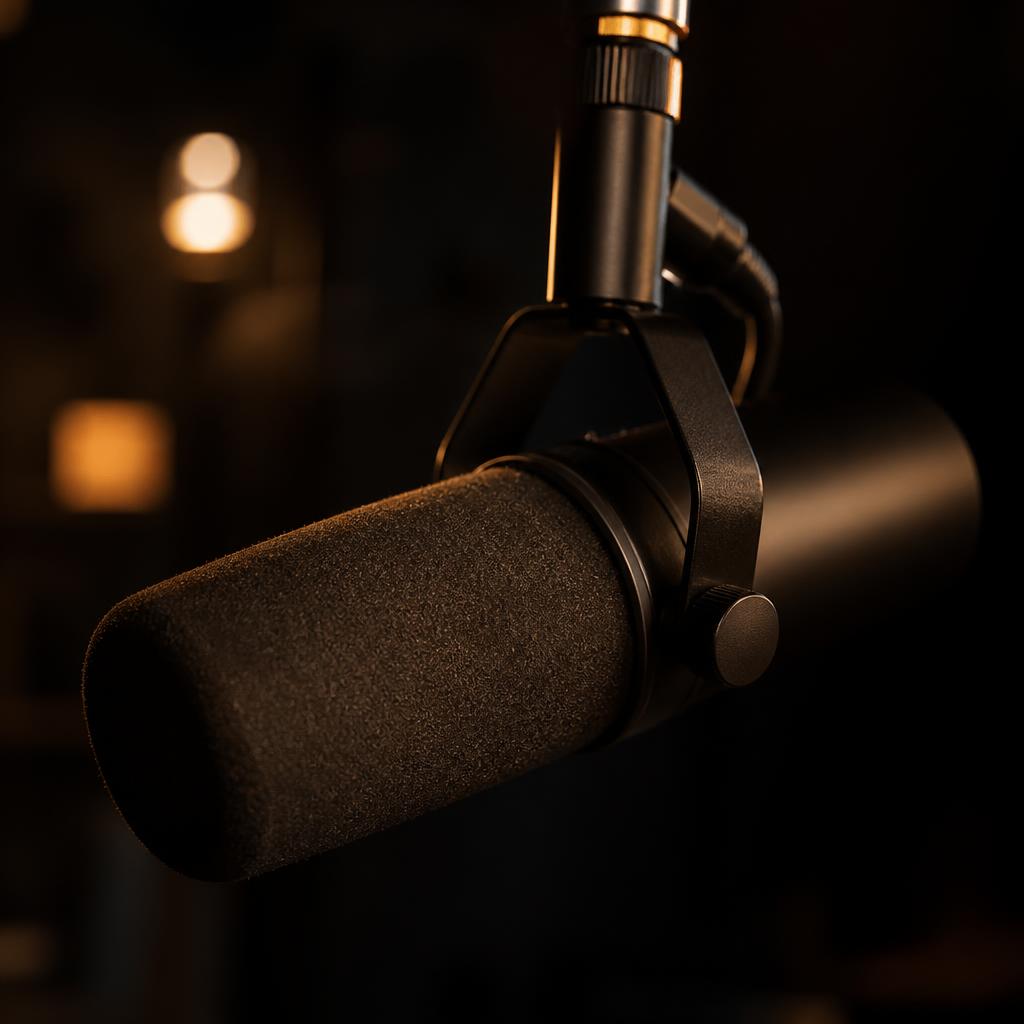 Broadcast podcast microphone