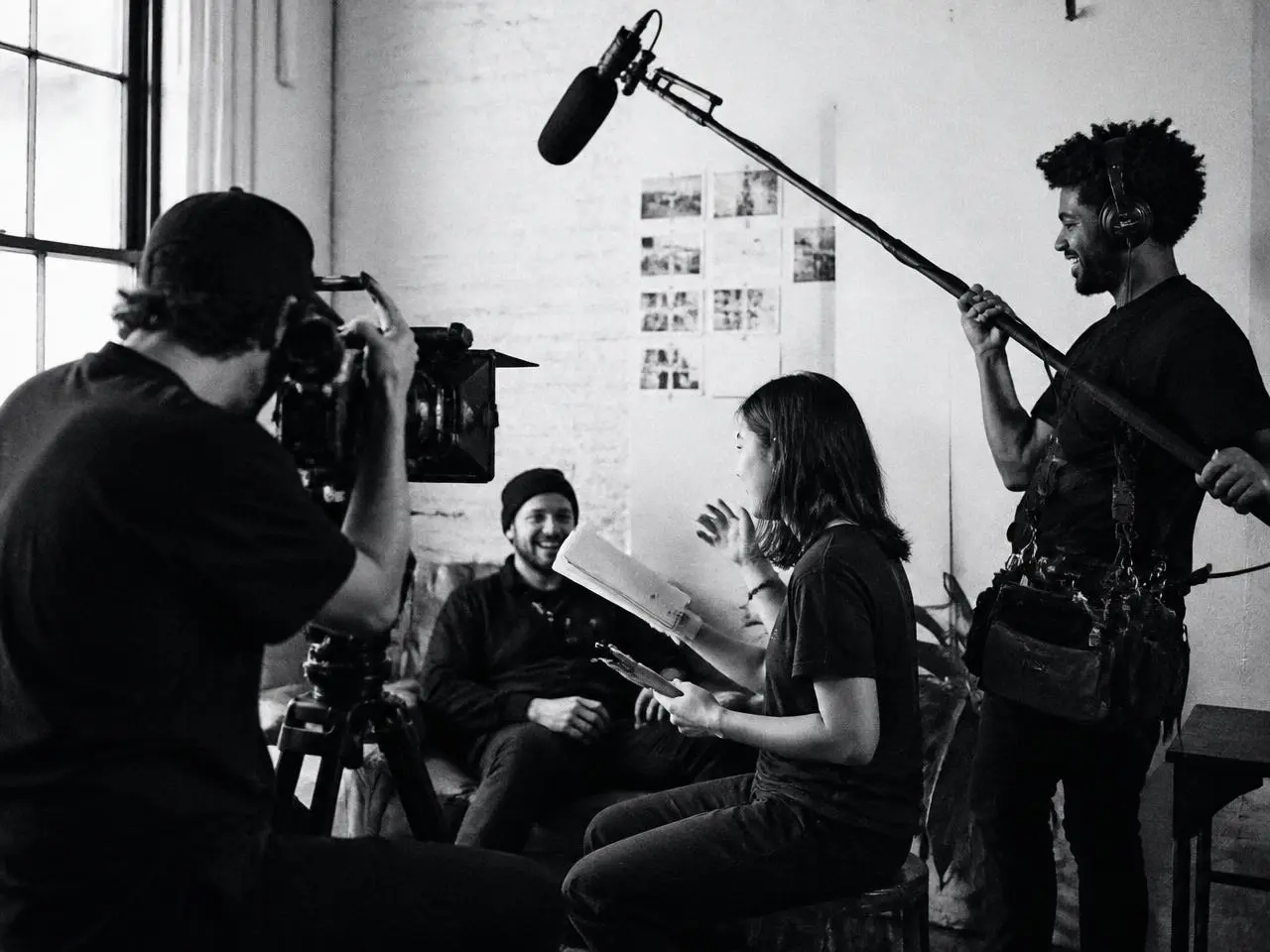 Golden Scope Media crew on set