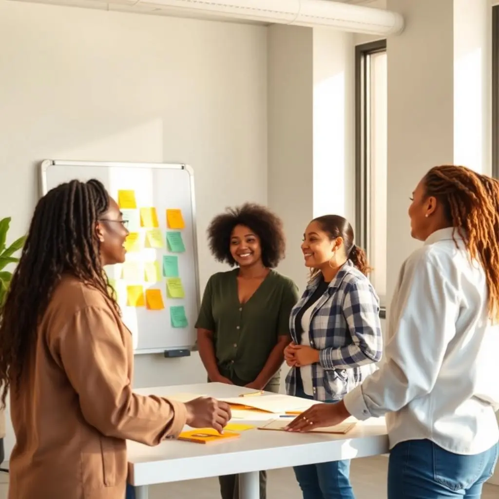 Nonprofit team planning a multi-channel campaign
