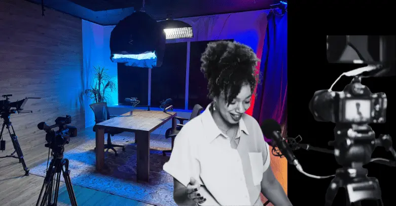 Executive media coaching in a professional studio